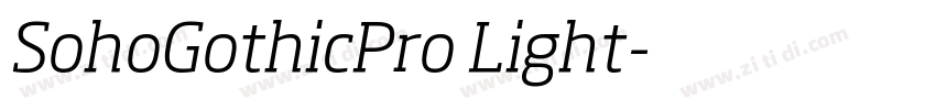 SohoGothicPro Light字体转换